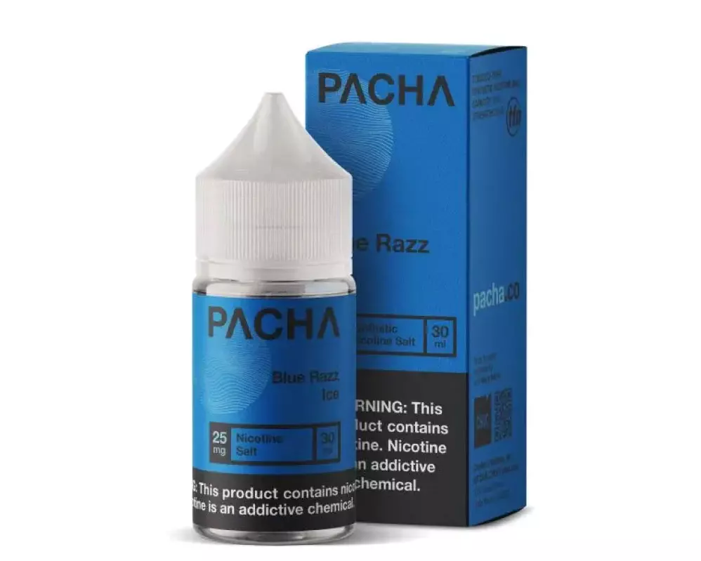 pacha salts blue razz ice