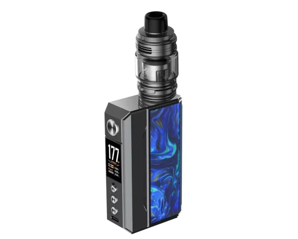 voopoo drag 4 kit gunmetal ocean blue