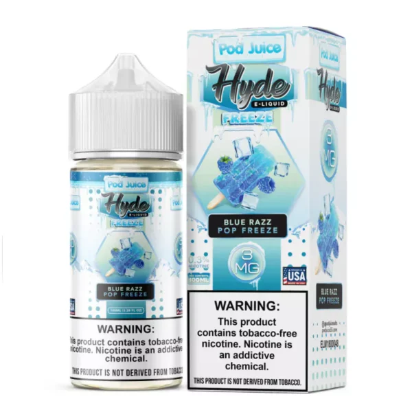 BLUE RAZZ POP FREEZE 100ML HYDE X POD JUICE