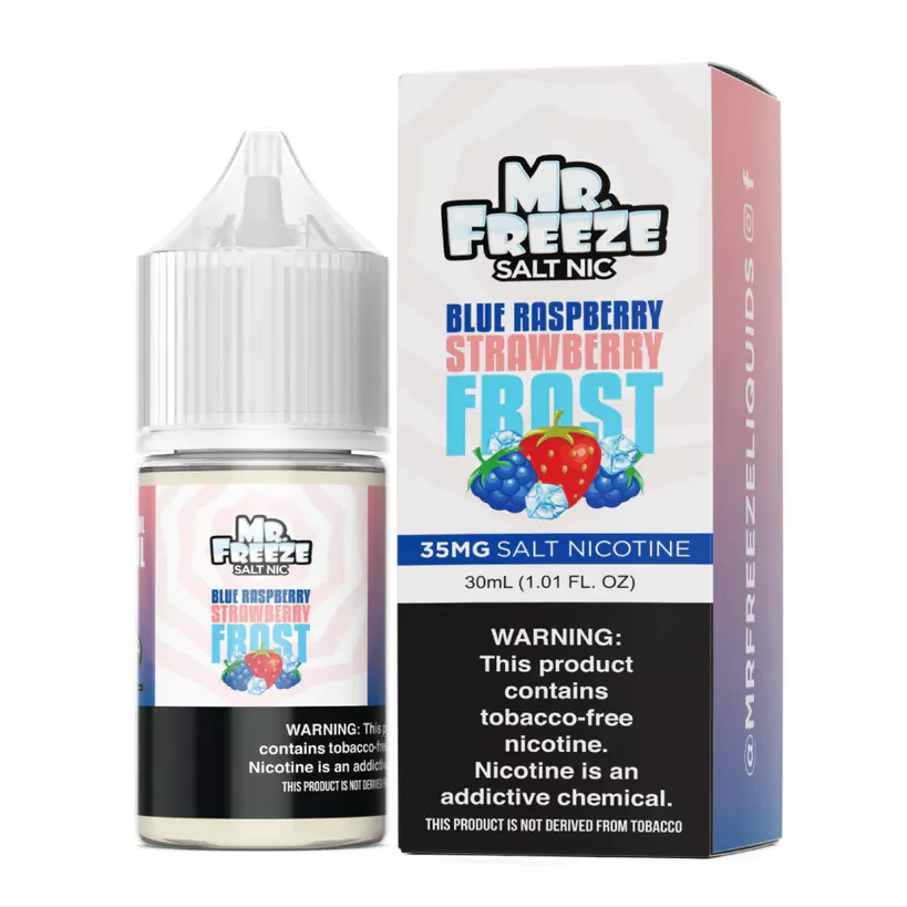 MR FREEZE BLUE RASPBERRY STRAWBERRY FROST SALT 30ML E-JUICE