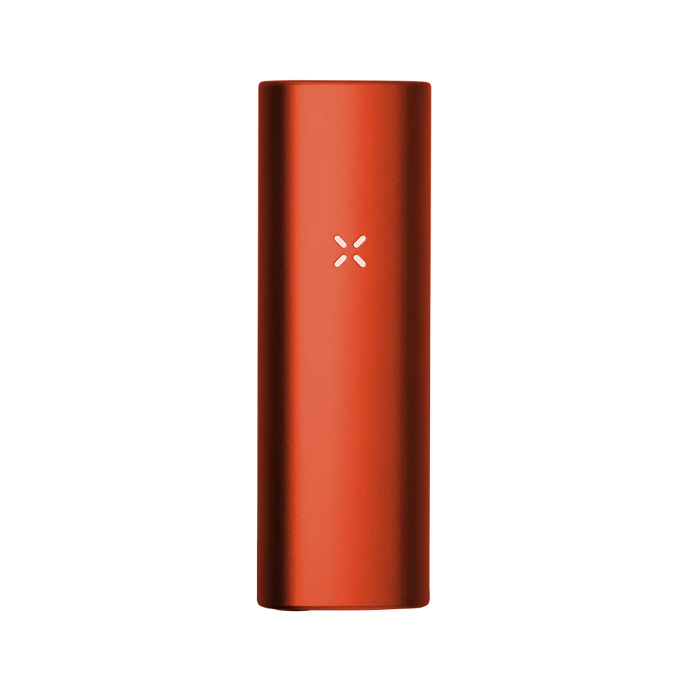 PAX Mini en color Poppy, vista frontal del vaporizador portátil de hierbas secas