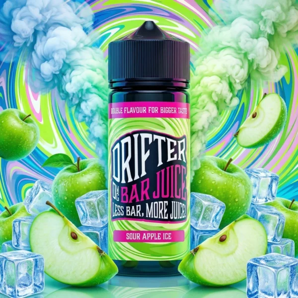 DRIFTER BAR – SOUR APPLE ICE – 100ML Y 120ML