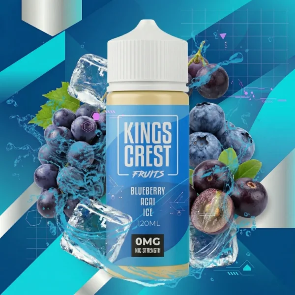 KING’S CREST FRUITS – BLUEBERRY ACAI ICE – 120ML