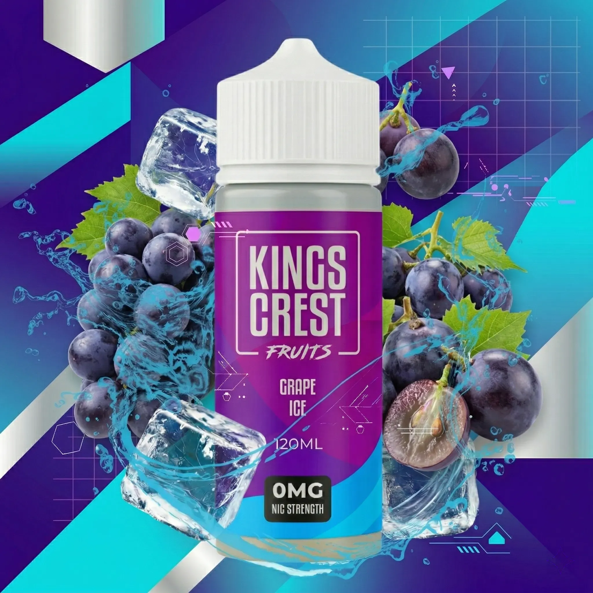 King's Crest Fruits - Grape Ice 120ml